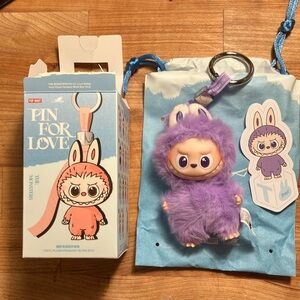 Authentic Pin For Love Confirmed T Labubu Figure Pendant POP MART